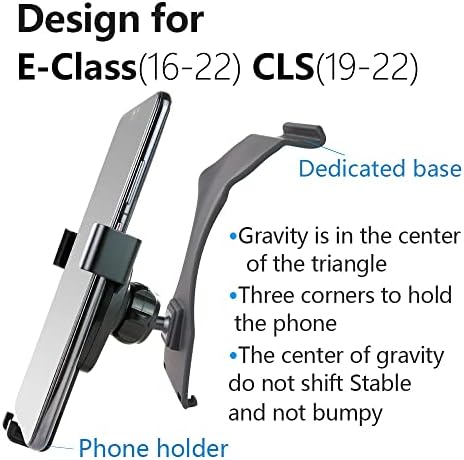 Premium Car Phone Holder for 2024-2025 Mercedes-Benz E-Class E350 E450 – Sleek Dashboard Mount for Safe Navigation & Hands-Free Use – Enhanced Stability and Aesthetic Integration for Ultimate Driving Experience