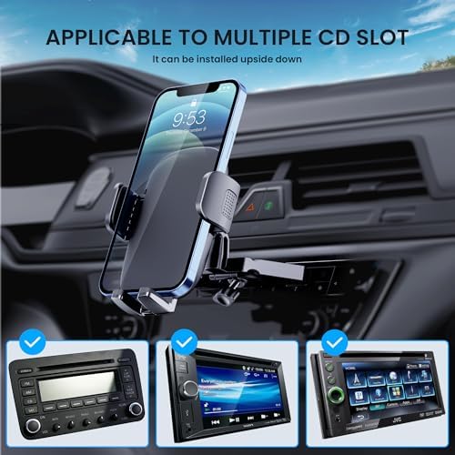 Qifutan Universal Car Phone Holder – Secure Dashboard Mount for All Smartphone Models with 360-Degree Rotation and Strong Adhesive Base – Enhance Driving Safety and Hands-Free Convenience