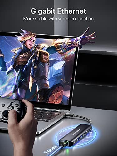 Transform Your Tech Experience with the Dockteck 7-in-1 USB C Hub Multiport Adapter – Ultimate 4 K HDMI, High-Speed Ethernet, 100 W PD Charging, Dual USB 3.0 Ports & SD/TF Card Reader for Mac Book, i Pad, HP, Dell XPS & More – Perfect for Seamless Connectivity and Enhanced Productivity!