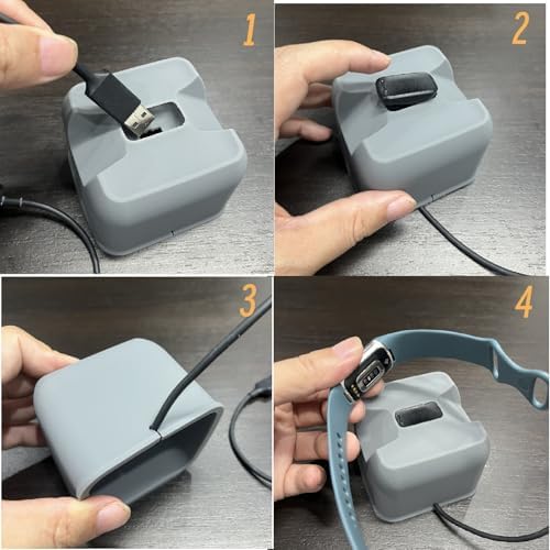 Sleek Ergonomic Magnetic Charging Dock for Fitbit Charge 6/5/Luxe – Stylish, Cable-Free Stand Enhancing Compatibility for Effortless Charging at Home or Office, Safeguards Device from Damage, Ideal for On-the-Go Users, Effortless One-Hand Operation, Optimized Viewing Angle for Timely Notifications, Portable and Lightweight Design for Travel Convenience