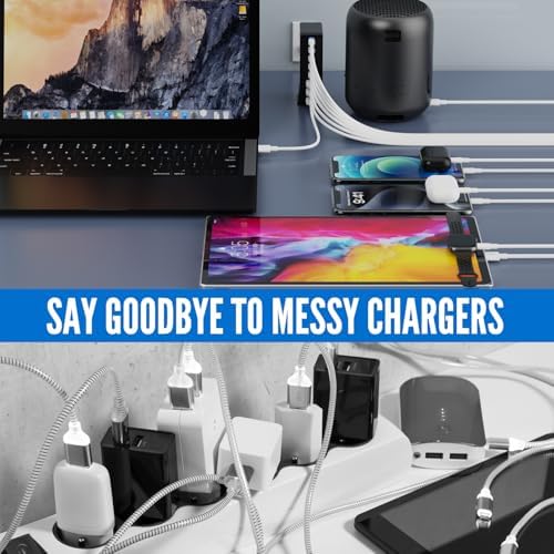 Power Up Your Devices with the 440 W USB C Charging Station – Multi-Port Hub for Rapid Charging of Laptops, Smartphones, and More – Ideal for Mac Book, Samsung, Google, and i Phone – Enhanced Compatibility with 8 Ports and 100 W Fast Charging Capability – Ultimate Home and Office Solution for Efficient Power Delivery