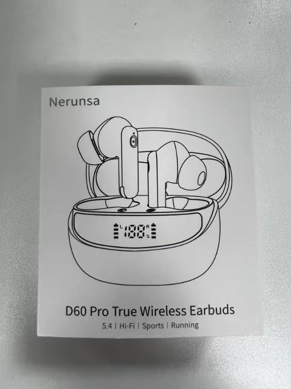 Revolutionize Your Sound with Bluetooth 5.4 Wireless Earbuds – 45 Hours of Playtime, IP7 Waterproof, Hi-Fi Stereo Audio & 4 ENC Noise-Cancelling Microphones for Crystal-Clear Calls – Ergonomic Comfort for Android & i OS Users – Your Ultimate Audio Companion for Any Adventure