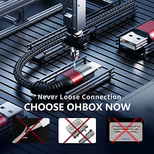 Fast Charging Nylon Braided i Phone Charger Cable – 3-Pack, 3 FT MFi Certified Lightning Cords for i Phone 14/13/12/11 Pro Max/XR/XS/X/8/7/Plus/6 S, i Pad, i Pod, and Air Pods – Enhanced Durability and Compatibility for Optimal Performance