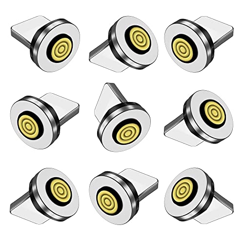 Raosky 9-Pack Magnetic Charging Tips – 5 Pin i Product Connectors for Enhanced Compatibility and Rapid Charging – Effortless Connection, Portable Design, Perfect for Home and Travel – Upgrade Your Charging Experience with Durable, Lightweight Tips