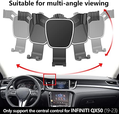 Infiniti QX50 & QX55 Phone Holder: Premium Auto Navigation Mount for 2019-2025 Models – 360-Degree Rotation, Secure Cell Cradle, Effortless Installation for Enhanced Driving Safety and Style