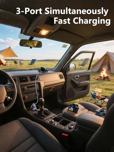 175 W Ultra-Fast Car Charger Adapter – Multi-Device Super Charging Hub for i Phone 16/15/14 Max, Samsung Galaxy S24/23/22, i Pad, Mac Book Pro/Air, and USB-C Laptops – Advanced PD3.1, 140 W Power Delivery, and Intelligent PPS Technology for Rapid Charging on the Go