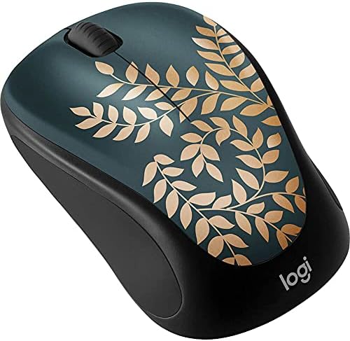 Transform Your Workspace with the Logitech Design Collection Golden Garden Limited Edition Wireless Compact Mouse – A Unique Blend of Artistry and Ergonomics for Effortless Navigation and Style!