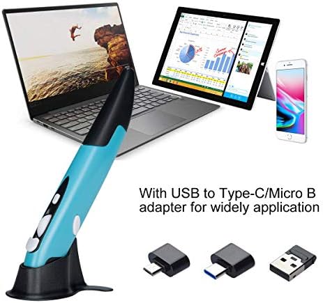 Transform Your Workflow with the Lychee Wireless Optical Pocket Pen Mouse – Compact 2.4 GHz Mini Air Mouse Featuring Adjustable 800/1200/1600 DPI for Ultimate Precision on PC, Laptop & Mac – Sleek Grey Design for On-the-Go Professionals and Students