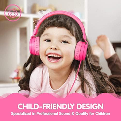 Premium ONTA Kids Headphones – Comfortable Noise-Canceling On-Ear Headset for Young Learners | Durable Wired Earphones Designed for School, Travel, and Home | Perfect Fit for i Pads, Smartphones, and Laptops | Unmatched Sound Quality for Ages 3+