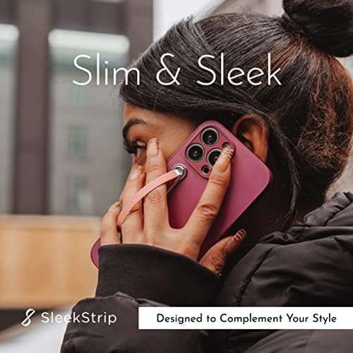 Ultra Slim Sleek Grip Premium: Versatile Swappable Phone Grip & Stand for i Phone and Android – Lightweight Space-Grade Design with Dual Viewing Angles, Quick Installation, and Enhanced Durability – Perfect for On-the-Go Photography and Hands-Free Viewing