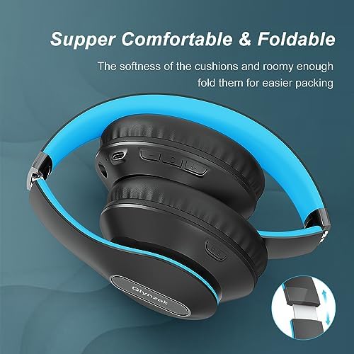 Transform Your Listening Experience: Glynzak Premium Wireless Over-Ear Headphones with 65-Hour Playtime, Hi-Fi Stereo Sound, and Custom EQ Settings – Perfect for Travel, Gaming, and Daily Use