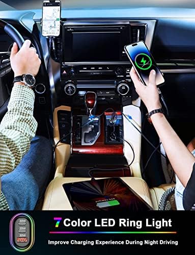 Ultra-Fast USB C Car Charger – 80 W Triple Port Adapter with Dual PD3.0 & QC30 Technology for Rapid Charging of i Phone 16, Samsung Galaxy S24, Google Pixel & More – Essential Travel Companion for Multi-Device Power Needs