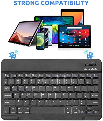 Elevate Your Typing Experience with the Amazon Fire HD 10 Bluetooth Wireless Keyboard – Ultra-Slim, Portable Design with Long-Lasting Rechargeable Battery for Enhanced Compatibility and Effortless Productivity on the Go
