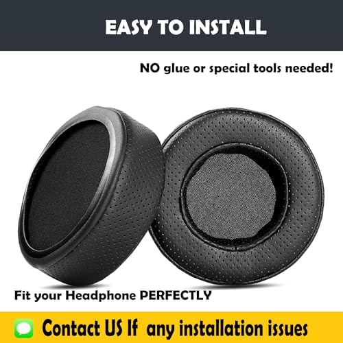 Ultimate Comfort Earpads for JBL Synchros E50 BT Wireless Headphones – Premium Memory Foam Cushions with Breathable Protein Leather for Superior Sound Isolation and Long-Lasting Durability