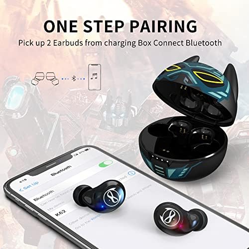 Kids Bluetooth 5.3 Wireless Earbuds with Touch Control – Adorable Pink Kitty Charging Case, IPX5 Waterproof Design, Hi-Fi Stereo Sound, Built-in Microphone for Clear Calls – Perfect for Young Music Lovers and Gamers