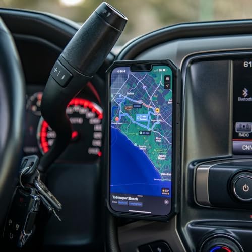 ROKFORM Premium Aluminum Magnetic Air Vent Phone Holder – Dual Grip Mount for Mag Safe & All Smartphone Cases – Ultimate Stability & Hands-Free Navigation Accessory in Sleek Black Finish