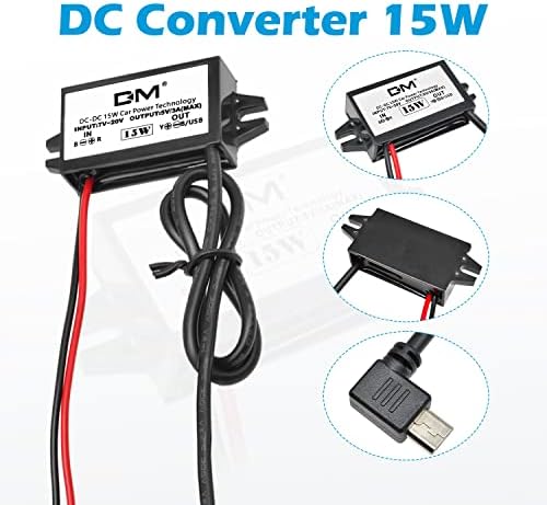 Aideepen Dual-Pack 24 W DC-DC Converter Module – High-Efficiency 12 V/24 V to 5 V USB-A Car Charger for Rapid Device Charging and Universal Compatibility in Automotive Applications