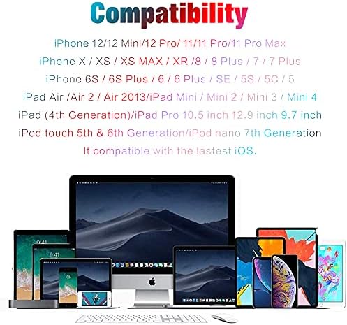 Revolutionary 90-Degree Right Angle Lightning Cable – 6 FT Nylon Braided Fast Charging Cord for i Phone 14/13/12/12 Pro/11/11 Pro/XS Max/XR/X/8/8 Plus/7/7 Plus/6 – Enhanced Comfort, Durability, and Quick Power-Up Solution for Gaming and Streaming Enthusiasts