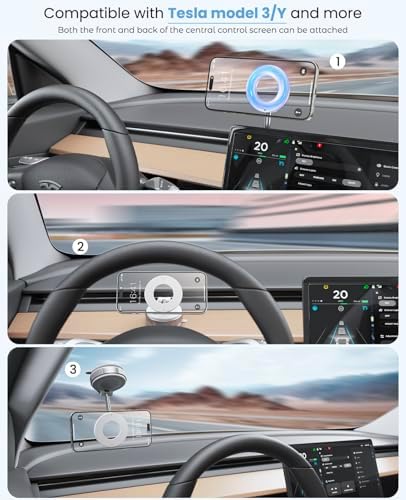 Mag Safe-Compatible Magnetic Suction Cup Phone Mount – 360° Adjustable Car Holder for i Phone 16 Pro Max, 15, 14, 13, 12 Plus – Portable, Foldable Design with Strong Magnetic Grip for Safe Driving and Easy Navigation