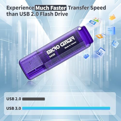 Ultra-Fast 64 GB USB 3.0 Flash Drive 5-Pack – Compact Memory Sticks for Effortless Data Storage and Transfer – Perfect for Home, Office, and On-the-Go Use – Compatible with All Devices