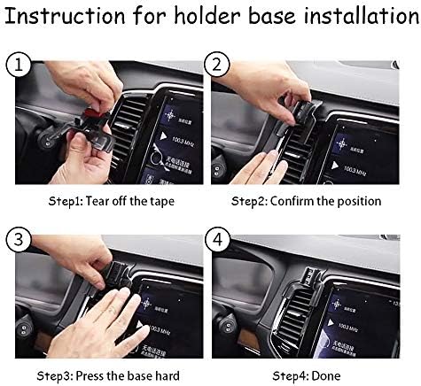 LUNQIN Enhanced Car Phone Holder for Volvo XC90 (2016-2026) – Ultimate Gravity Mount with Mobile Charging Stand for Secure Smartphone Access and Seamless Navigation, Perfect Auto Interior Accessory for Modern Drivers