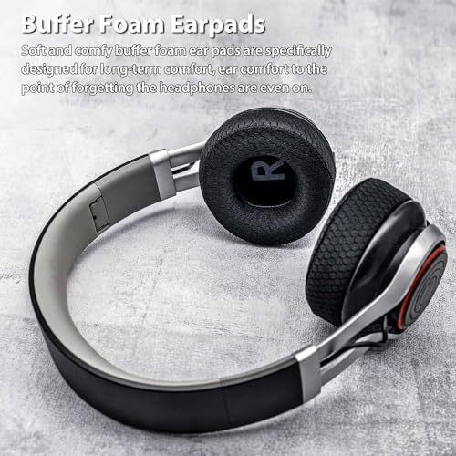 Upgrade Your Jabra REVO Headphones with TRANSTEK Premium Memory Foam Earpads – Luxurious Hybrid Velour for Ultimate Comfort, Effortless Installation, and Exceptional Sound Isolation for Audiophiles and Casual Listeners