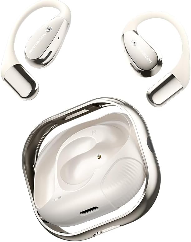AI-Powered Translation Earbuds: 3-in-1 Real-Time Language Converter with Premium Stereo Sound, Seamlessly Compatible with i OS & Android – Effortless Global Communication in 144 Languages, Lightweight Noise-Cancellation Design for Ultimate All-Day Comfort (Ivory)