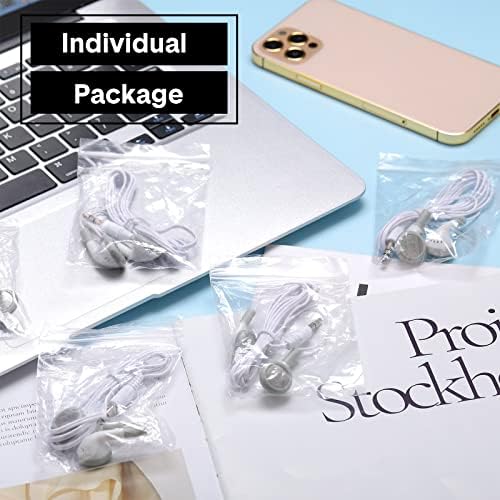 Xuhal 150 Pcs Classroom Wired Earbuds – Affordable Bulk Earphones for Students, Libraries & Hospitals – 3.5 mm Audio Jack Compatible, Lightweight & Durable Design, Crisp Sound Quality for Enhanced Learning Experiences