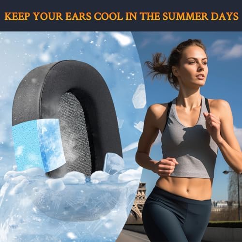 Transform Your Gaming Setup with SOULWIT Cooling Gel Earpads for Corsair HS65/HS55 Series – Superior Comfort, High-Density Foam, and Moisture Control for an Unmatched Gaming Experience in Sleek Black