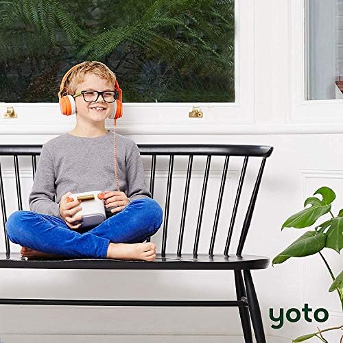 YOTO Safe Volume-Limiting Over-Ear Headphones for Kids – Adjustable, Foldable Design with Travel Bag and Daisy Chain Audio Sharing Feature for Ultimate On-the-Go Listening Experience