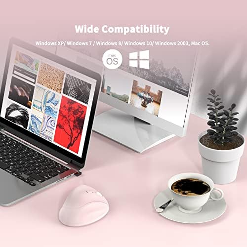 Revolutionize Your Workspace with the Green Ergonomic Wireless Mouse – Superior Vertical Design for Ultimate Comfort, Silent Clicks for Distraction-Free Focus, Long-Lasting Battery Life Powered by 1 AA Battery, Precision Control Up to 1600 DPI with USB Receiver Compatibility for PCs, Laptops, and Desktops