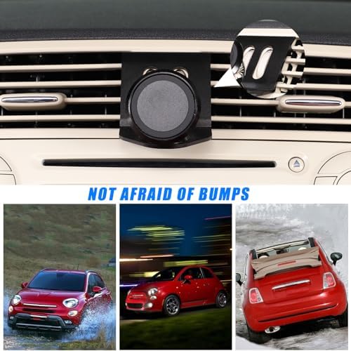 HAPPYHORSE Premium Aluminum Car Phone Holder for Fiat 500 (2010-2015) – Effortless Installation, Enhanced Stability, and Universal Smartphone Compatibility – The Ultimate Center Console Accessory for Modern Drivers