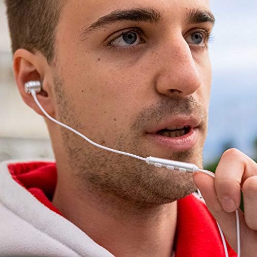 LUDOS Clamor Wired Earbuds – Premium Noise-Isolating In-Ear Headphones with Memory Foam Tips, Built-in Microphone, 5-Year Warranty – Perfect for i Phone and Samsung Users, Ideal for Students and Small Ears in Stylish Pink – Ultimate Sound Quality and Comfort for Everyday Use