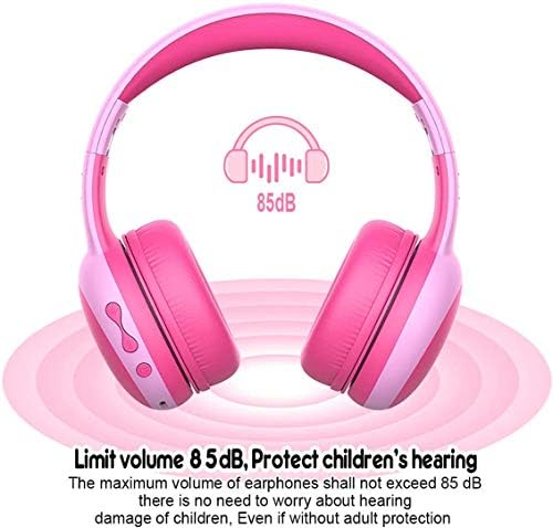 Gorsun Kids’ Purple Cat Ear Bluetooth Headphones – Safe Over-Ear Wireless Headset with 85 d B Volume Limiting, 40-Hour Battery Life, Built-in Microphone, and Bluetooth 5.3 for Toddlers and Young Children – Ideal for Music, Learning, and Playtime Adventures
