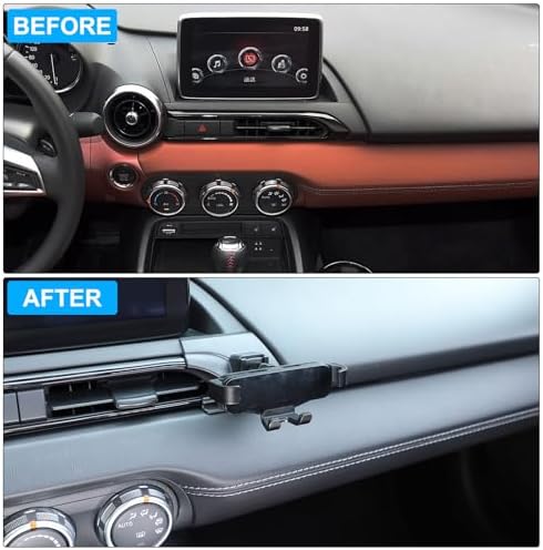 Mazda MX-5 ND 2016-2024 Air Vent Phone Holder Mount – Universal Smartphone Car Mount for Hands-Free Navigation and Communication, Quick Install, 360-Degree Adjustable Viewing Angle, Essential Driving Accessory for Enhanced Safety and Convenience