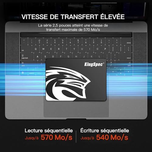 Transform Your Device with King Spec 1 TB SATA III 2.5″ SSD – Ultra-Fast Internal Solid State Drive for Unbeatable Speed and Reliability Across Laptops, Desktops & All-in-Ones – Advanced 3 D NAND Flash TLC Tech for Exceptional Performance and Durability