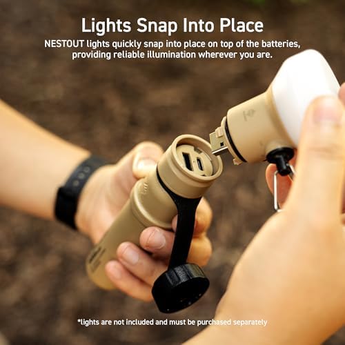 NESTOUT 5000 m Ah Waterproof Portable Charger – IP67 Rated Power Bank with 15 W USB-C Fast Charging, Shockproof Design for Ultimate Durability in Outdoor Adventures – Ideal Battery Pack for Hiking, Camping, and Travel Essentials