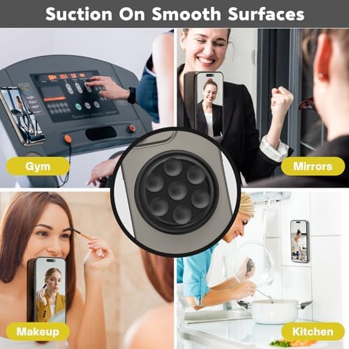 AUROX Chic Pink Magnetic Phone Grip – Premium Silicone Mag Safe Holder for i Phone 12-16 Series, Collapsible Design for Effortless Selfies & Videos, Enhanced Portability & Stability for Everyday Use, Ideal for Hands-Free Photography