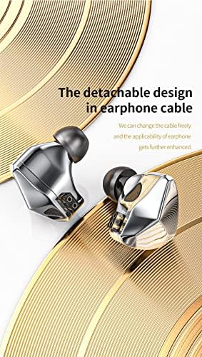 Transform Your Listening Journey with keephifi BLON BL-T3 High Fidelity In-Ear Monitors – Premium 11 mm Copper Clad Diaphragm for Deep Bass and Crystal Clear Vocals, Ergonomically Crafted for All-Day Comfort, Perfectly Suited for Sports, Gaming, and Music Enthusiasts, Enhanced Device Compatibility Featuring Built-in Mic for Effortless Hands-Free Communication – Lightweight Yet Durable Design to Complement Your Active Lifestyle