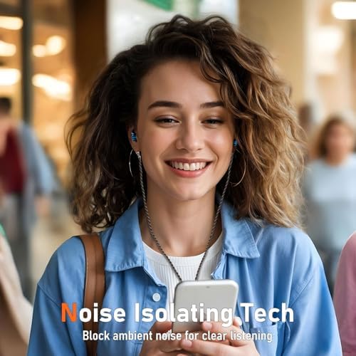 Unleash Exceptional Sound Quality with Vibes 202 MC USB-C Wired Earbuds: Premium Hi-Fi Audio, Advanced Noise Isolation, Ergonomic Comfort for i Phone 15/16 – Built-In Microphone for Effortless Communication & Durable Silver-Plated Cable – Includes Portable Case for On-the-Go Convenience