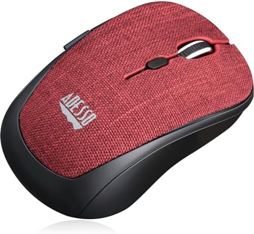 Sleek i Mouse S80 2.4 GHz Mini Optical Mouse – Stylish Fabric Finish with 5 Customizable Buttons for Ultimate Comfort and Performance in Any Workspace