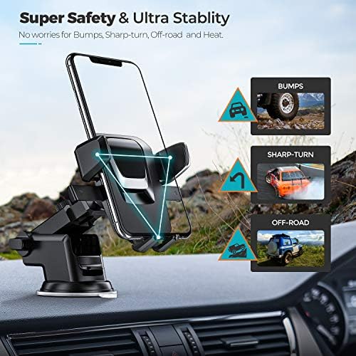 Ultimate ORIbox Car Phone Mount – Heat-Resistant Super Suction Cup Holder for Dash, Windshield, & Air Vent – Universal Compatibility with All Smartphones – 360-Degree Rotation for Optimal Viewing – Essential Accessory for Safe Driving