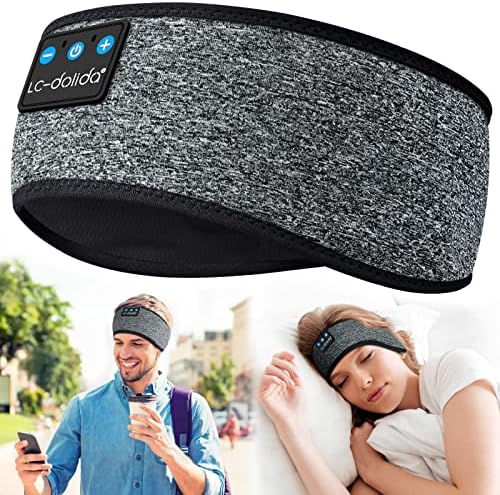 Discover the Ultimate Comfort with LC-dolida’s Bluetooth Sleep Headband – The Perfect Fusion of Relaxation and Functionality for Insomnia Relief and Active Lifestyles – USB-C Rechargeable, Soft Fabric, Ideal for Meditation, Yoga, Travel, and Workouts – Experience Seamless Connectivity with Bluetooth 5.4 and Enjoy High-Quality Sound while Blocking Out Distractions – Lightweight and Breathable Design for All-Night Wear – Elevate Your Sleep and Focus on Wellness with Our Dual-Function Sleep Mask and Headphones – A Thoughtful Gift for Yourself or Loved Ones Seeking Serenity and Comfort in Every Moment.
