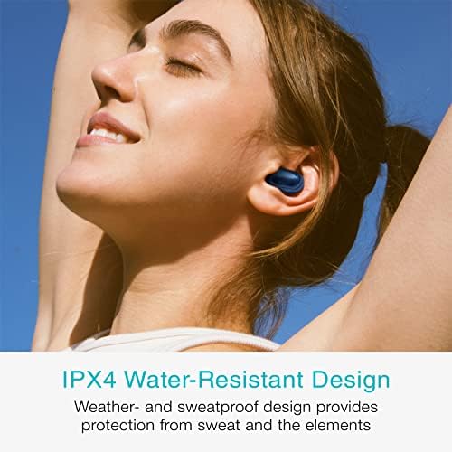 MEE audio Pebbles True Wireless Earbuds – Ultra-Light Bluetooth 5.3 Headphones with Noise-Cancelling Microphone for Sports, Gaming, and Workouts – Sleek Sapphire Design for Unmatched Comfort and Connectivity