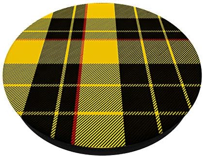 Mac Leod Tartan Plaid Pop Socket – Durable and Stylish Mobile Grip Enhancing Safety and Functionality, Perfect Scottish Clan Heritage Gift for Smartphone Enthusiasts