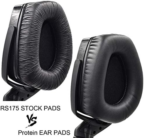 Premium Protein Leather Ear Pads for Sennheiser HDR RS165, RS175, RS185, RS195 Wireless Headphones – Enhanced Comfort with Added Thickness, Superior Sound Isolation, and Effortless Installation