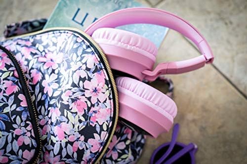 Kid-Friendly Bluetooth Headphones with LED Lights – Safe 85 d B Volume Limit for Young Ears, Foldable Design for Travel Ease, Micro SD Card Playback, Integrated Mic for Calls – Perfect Wireless Audio for Kids’ Adventures and Learning