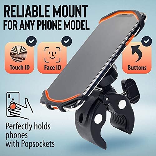 Revolutionary 2025 Universal Phone Mount for Bicycles and Motorcycles – The Ultimate Secure Phone Holder for i Phone & Samsung Devices – Exceptional Stress-Resistant Design with Enhanced Adjustability for Optimal Viewing – Experience Unmatched Safety and Comfort on Every Ride – Your Go-To Bike Accessory for Hands-Free Navigation and Connectivity