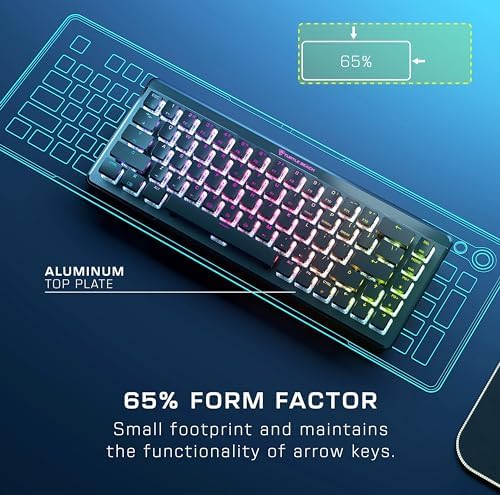 Experience Unmatched Gaming Precision with Turtle Beach Vulcan TKL Tenkeyless Mechanical Keyboard – Linear Titan Switch, Customizable AIMO RGB Lighting, Durable Aluminum Build, and Portable USB-C Connectivity for Ultimate Performance and Style