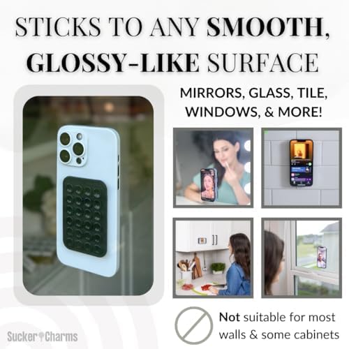 Lavender Fizz Silicone Phone Mount – Versatile Hands-Free Suction Holder for i Phone & Android – Ideal Tik Tok Filming & Video Call Accessory – Secure, Removable Grip for Effortless Mobile Use – Stylish & Functional Design for On-the-Go Convenience